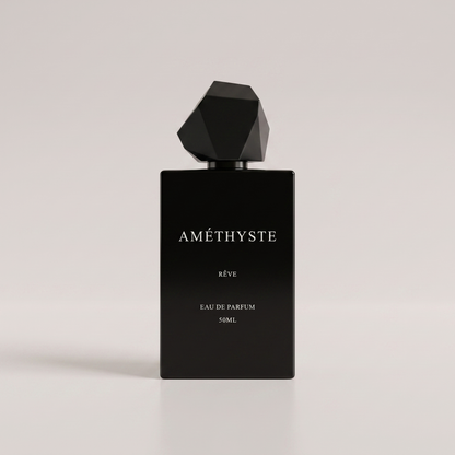 AMÉTHYSTE by RÊVE — 50ml eau de parfum in a glossy black bottle
