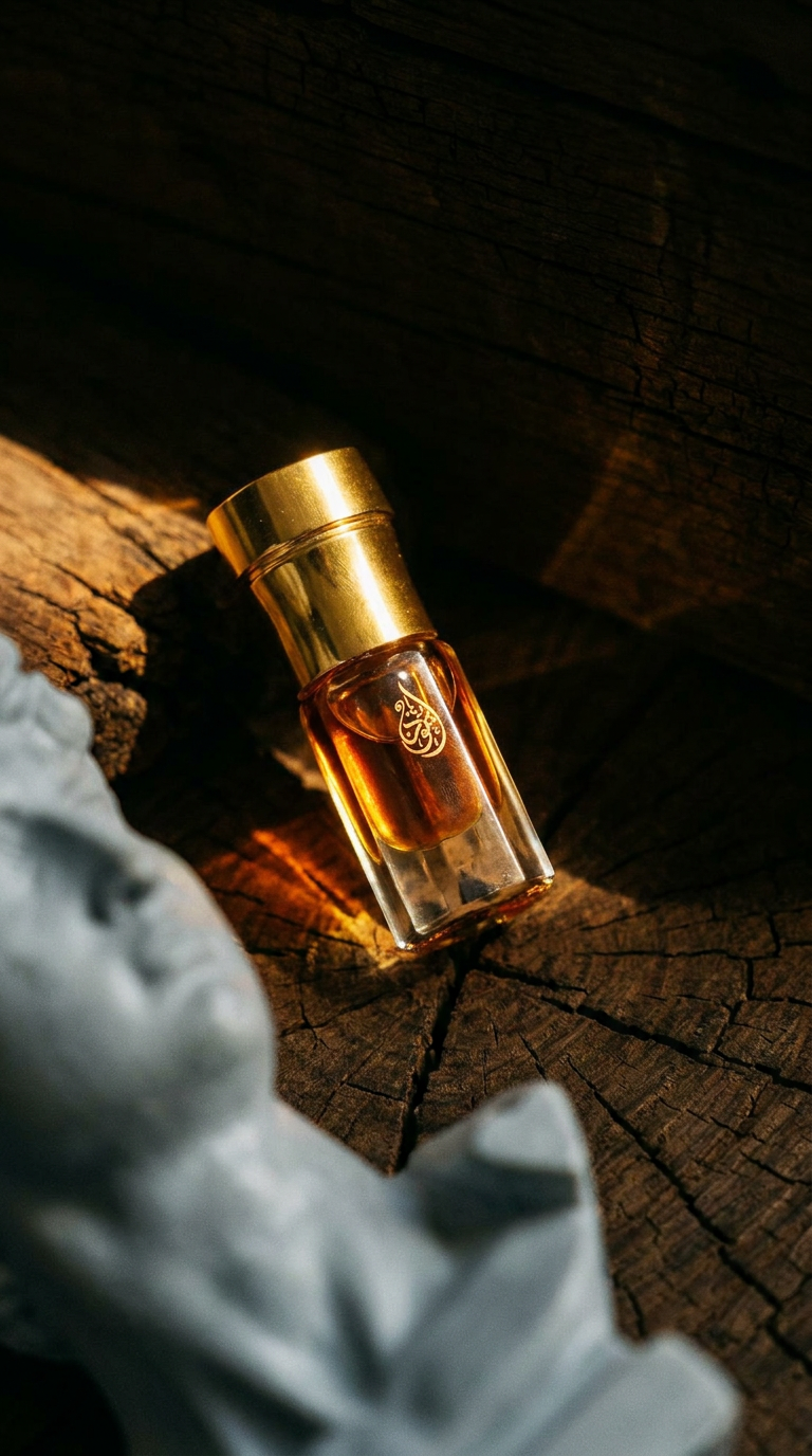 OUD REVE oud oil bottles on wood